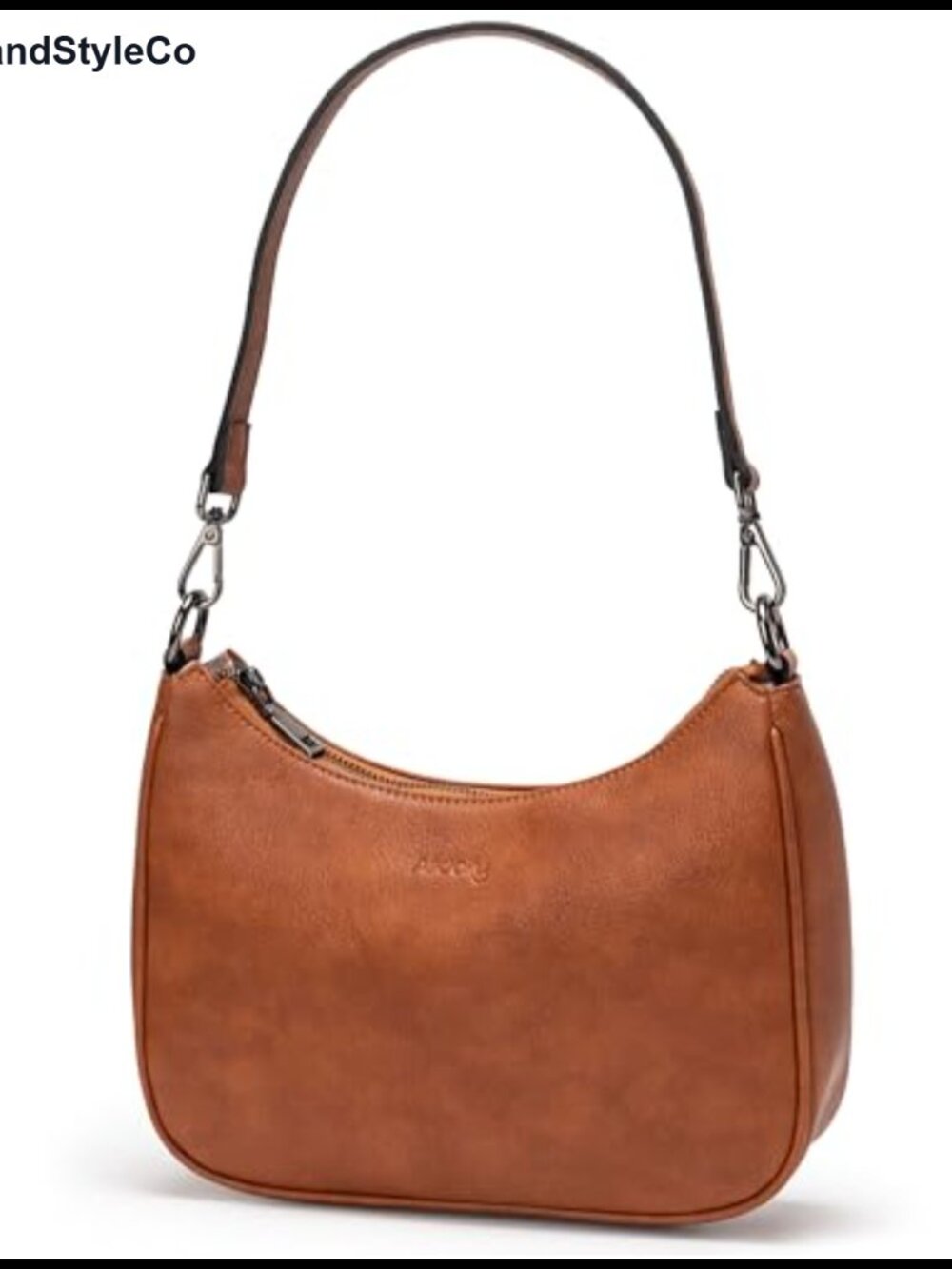 Textured Vegan Leather Hobo Shoulder Bag Crossbody Removable Strap Purse